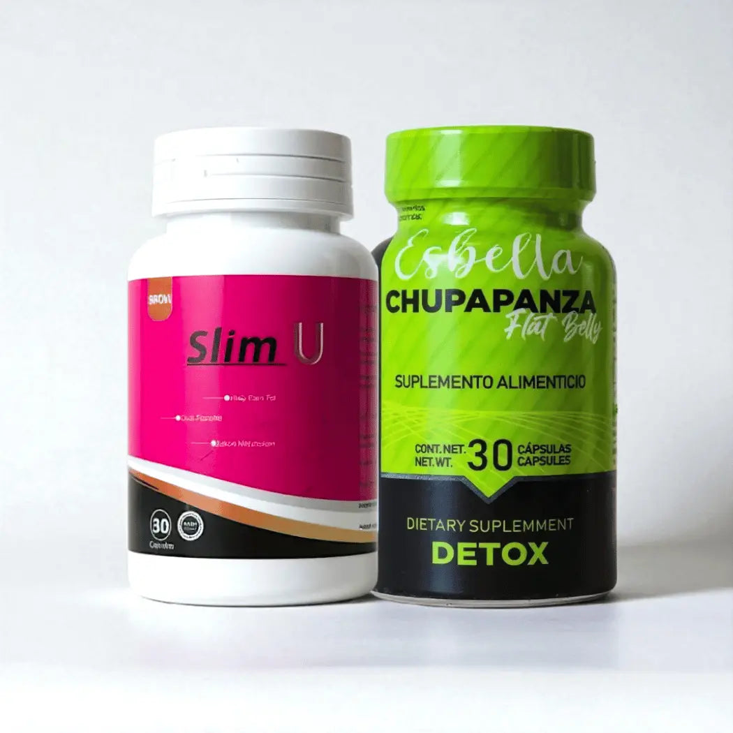 Dúo de Bienestar: suplemementos Slim U & Detox a tu Medida ESBELTA, NATURAL DE MÉXICO Y TRIM-FAST