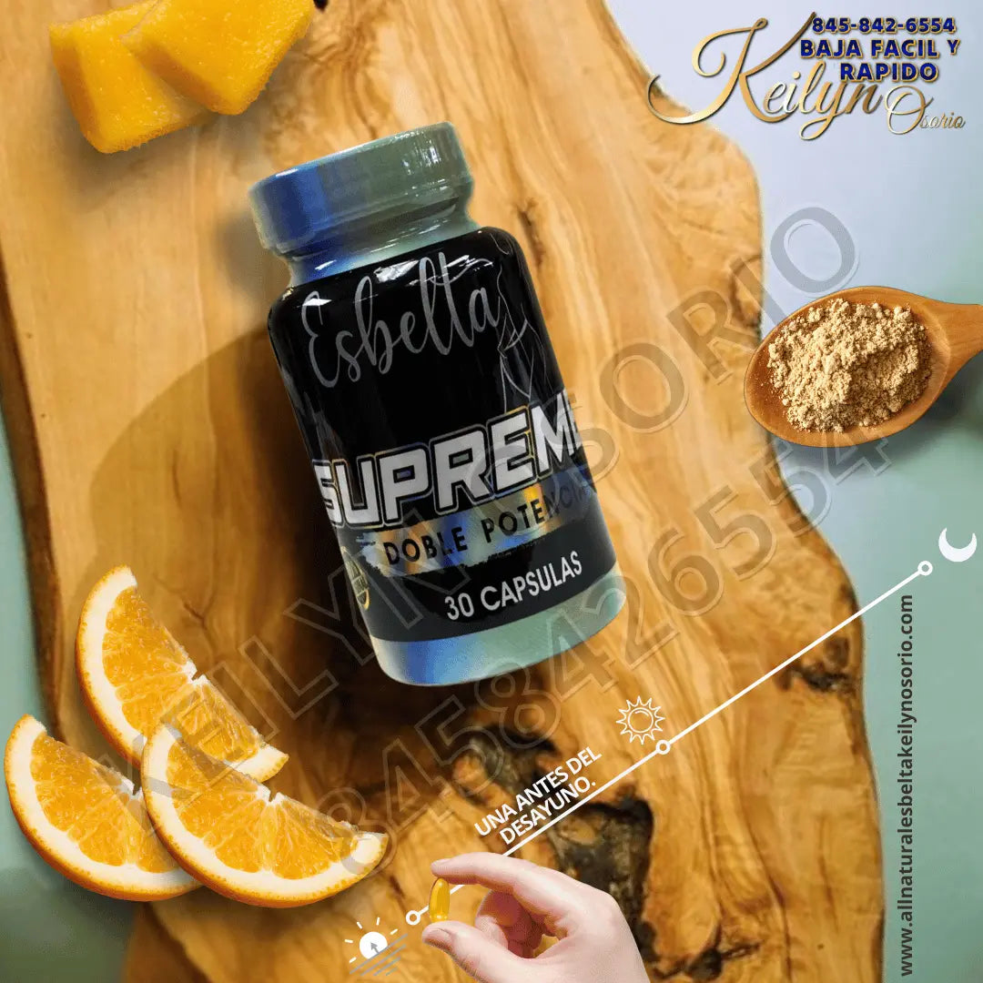 Esbelta Supreme Doble Potencia y ELB – Suplementos Alimenticios Naturales para Bienestar y Control del Peso All Natural Esbelta