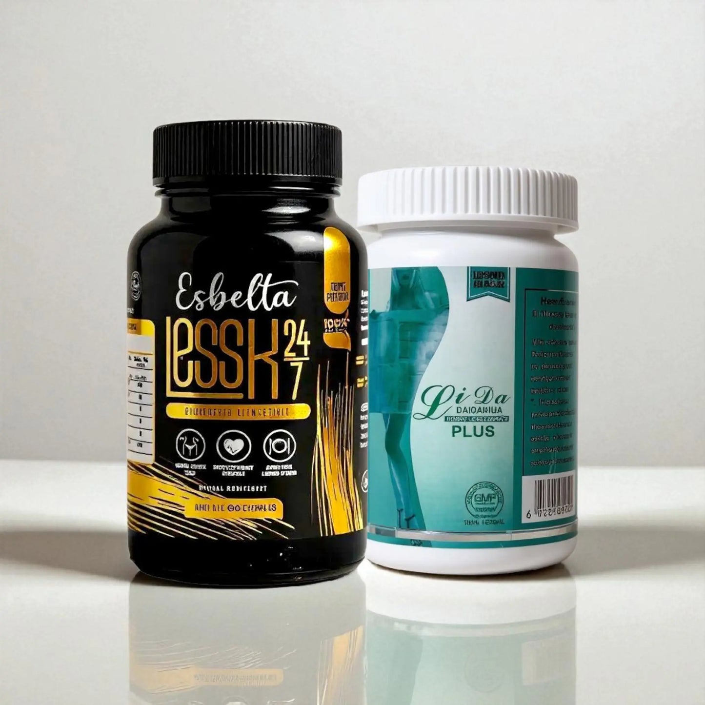 Esbelta Less-K con opciones combinadas | Suplementos herbales para bienestar y control de peso All Natural Esbelta