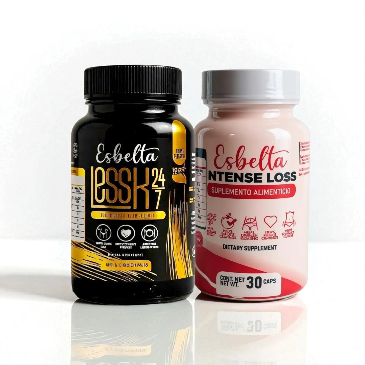 Esbelta Less-K con opciones combinadas | Suplementos herbales para bienestar y control de peso All Natural Esbelta