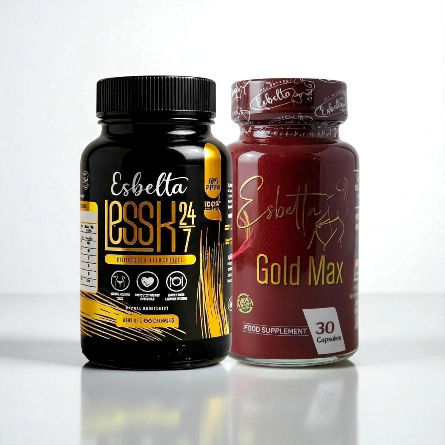 Esbelta Less-K con opciones combinadas | Suplementos herbales para bienestar y control de peso All Natural Esbelta