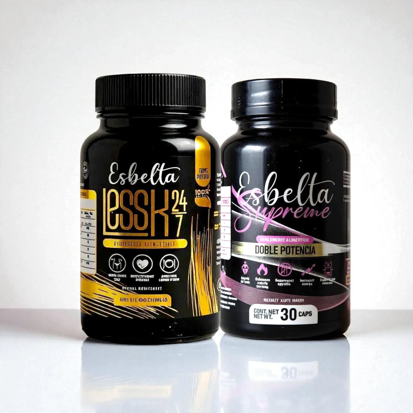 Esbelta Less-K con opciones combinadas | Suplementos herbales para bienestar y control de peso All Natural Esbelta