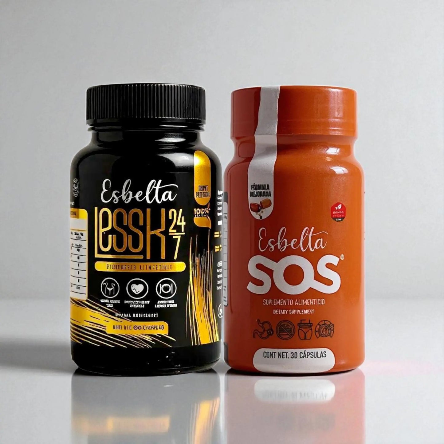 Esbelta Less-K con opciones combinadas | Suplementos herbales para bienestar y control de peso All Natural Esbelta