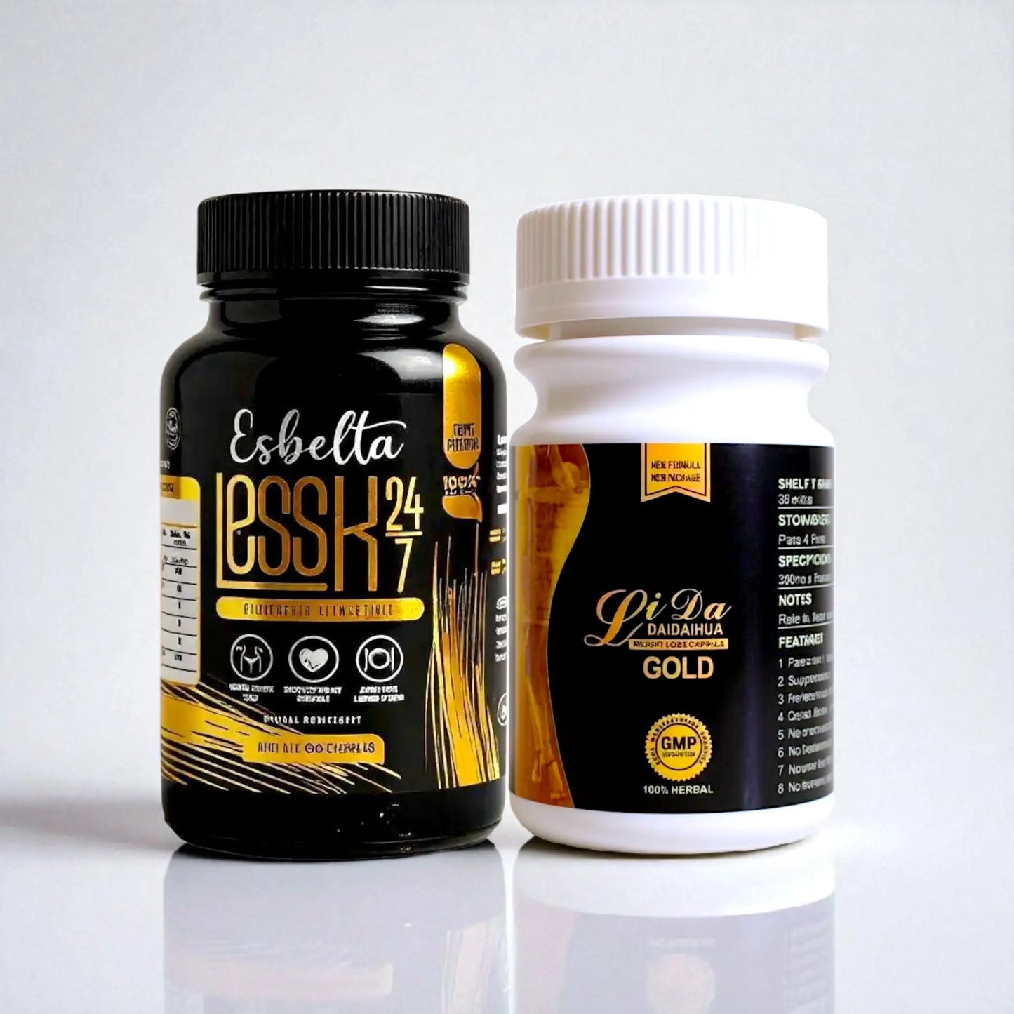 Esbelta Less-K con opciones combinadas | Suplementos herbales para bienestar y control de peso All Natural Esbelta