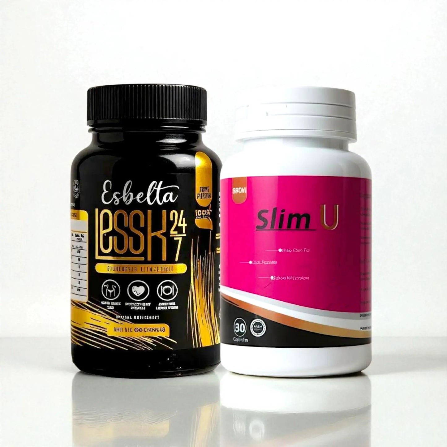 Esbelta Less-K con opciones combinadas | Suplementos herbales para bienestar y control de peso All Natural Esbelta