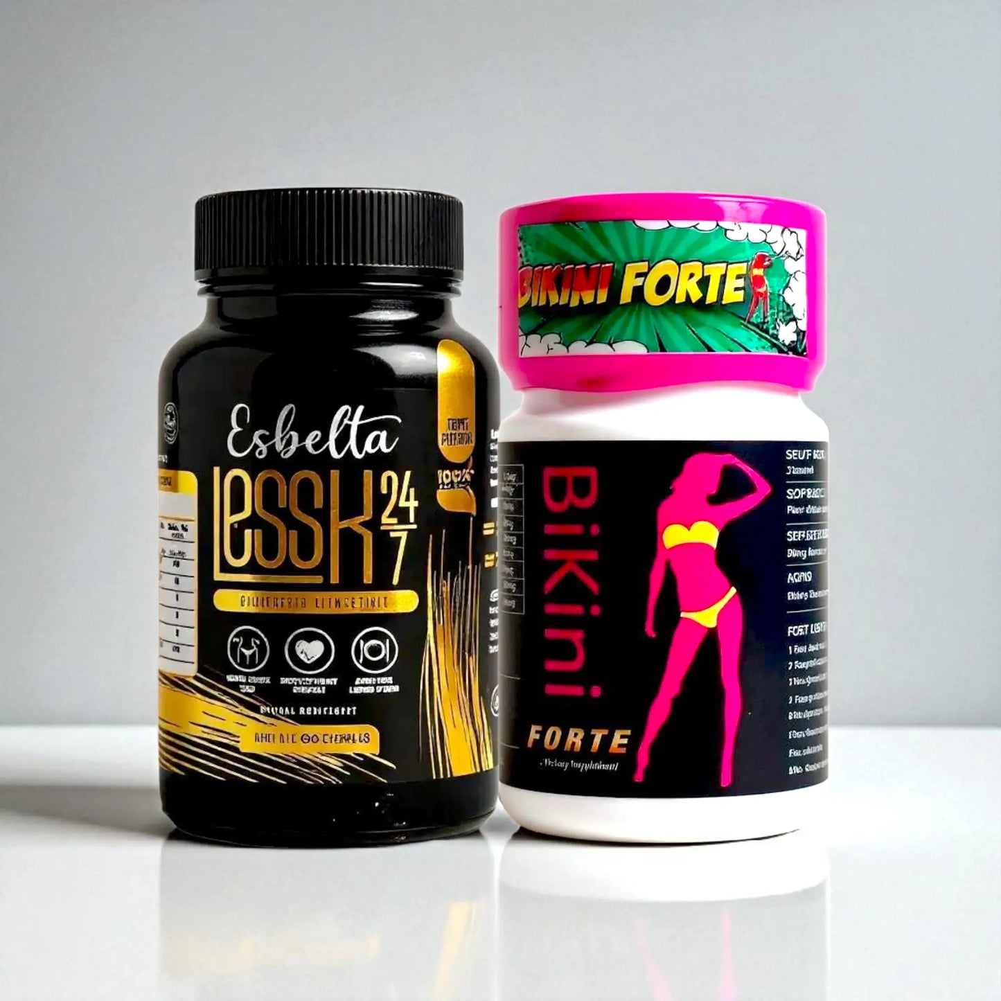 Esbelta Less-K con opciones combinadas | Suplementos herbales para bienestar y control de peso All Natural Esbelta