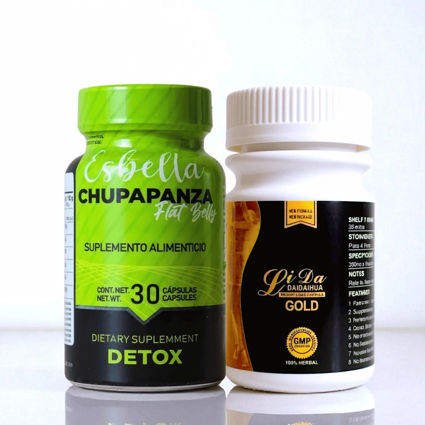 Bienestar y Belleza: Suplementos Naturales Lida Gold & Detox para Cuidado Digestivo y Equilibrio Metabólico ESBELTA, NATURAL DE MÉXICO Y TRIM-FAST