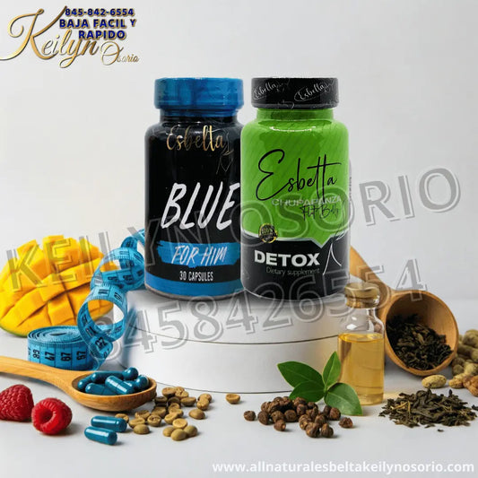 Esbelta Blue y Detox Flat Belly All Natural Esbelta