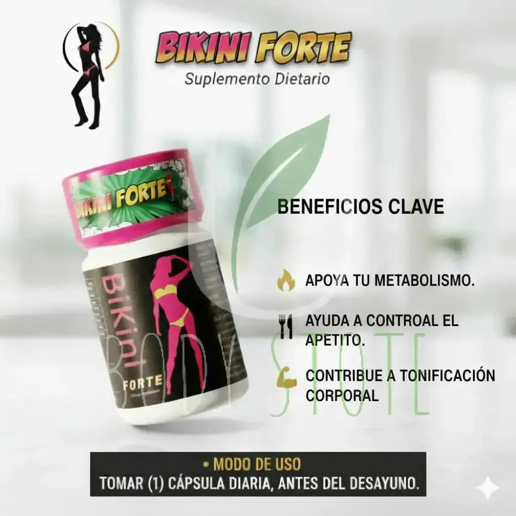 Productos naturales bikini forte | Fórmula Herbal Avanzada + Chupa Panza Forte (Incluye Té Detox Gratis) U BODY STORE HEALTH & BEAUTY SUPLEMENTES