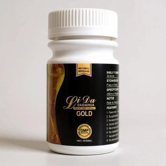 Capsulas LiDa Gold de DaiDaiHua | Ayuda Natural para Pérdida de Peso | Suplemento Adelgazante LiDa DaiDaiHua
