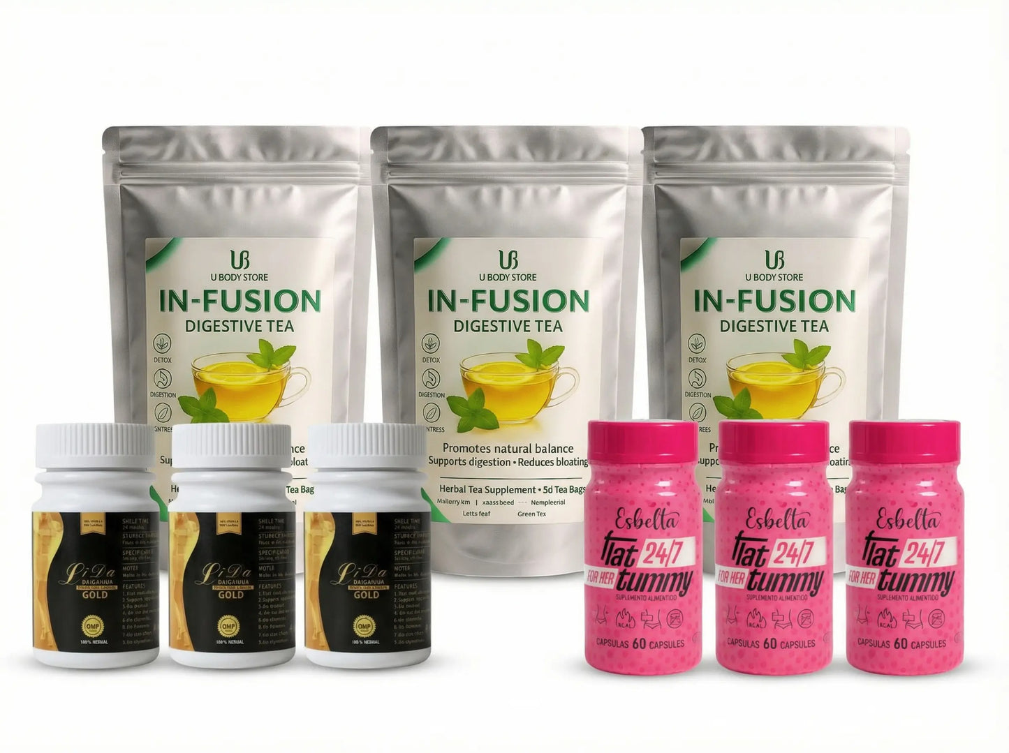 Flat tummy + tea In-Fusion