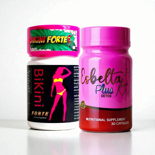 Dúo de Bienestar: Bikini Forte Trim Fast & Suplemento Detox a tu Medida ESBELTA, NATURAL DE MÉXICO Y TRIM-FAST