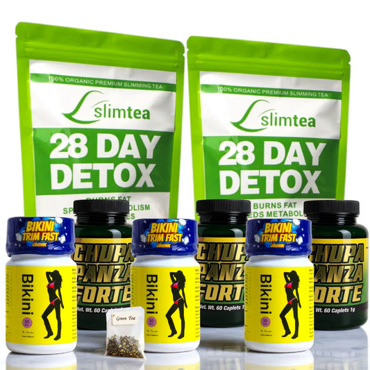 3-Month Detox and Energy Combo | Natural Supplement Trim-Fast, Natural de México