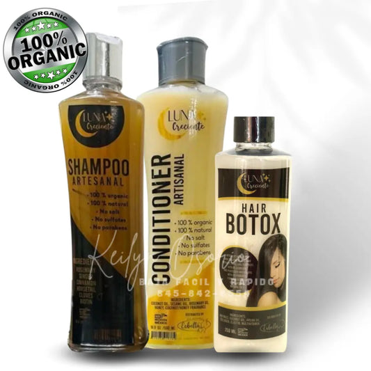 Set Para la caida del cabello Organico ARTESANAL All Natural Esbelta