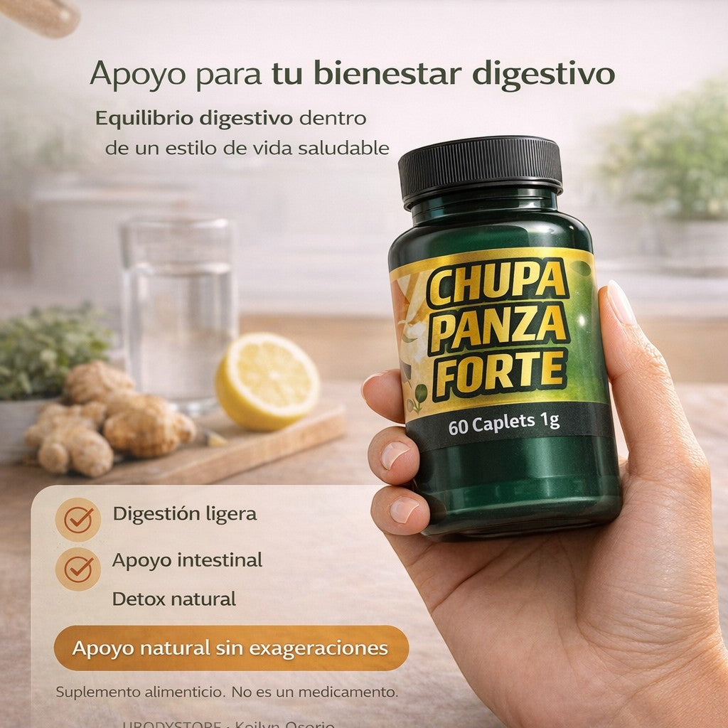 Dúo de suplementos U BODY STORE Siluet Perfect Bikini y Chupa Panza Forte para apoyo digestivo y bienestar natural.