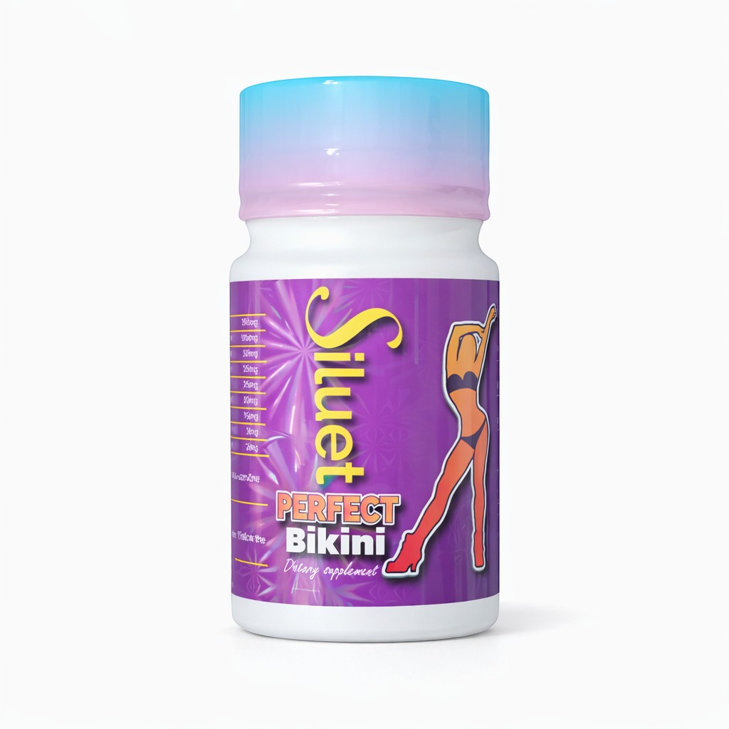 Siluet Perfect Bikini de U BODY STORE con tapa degradada y etiqueta morada.